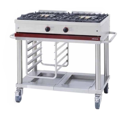 Table de cuisson Gaz - 2 Bruleurs - L 1200 mm