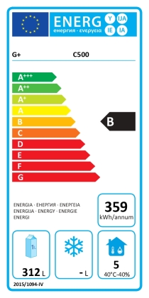 Armoire positive ventilée, Euronorme - 460 L