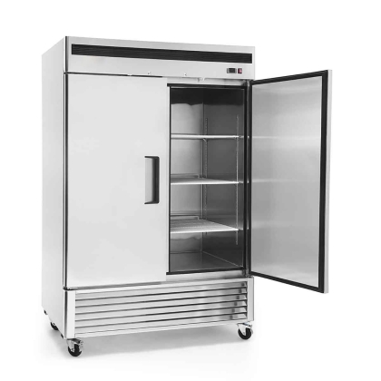 Armoire négative inox GN2/1, 2 portes groupe en bas - 1300 L