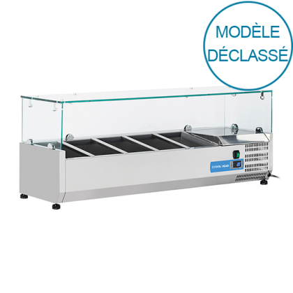 Saladette réfrigérée à Poser 120 cm 5 Bacs GN1/4 - Déclassé