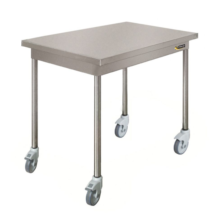 Tables inox de lave-vaisselle avec bac - 1600 mm