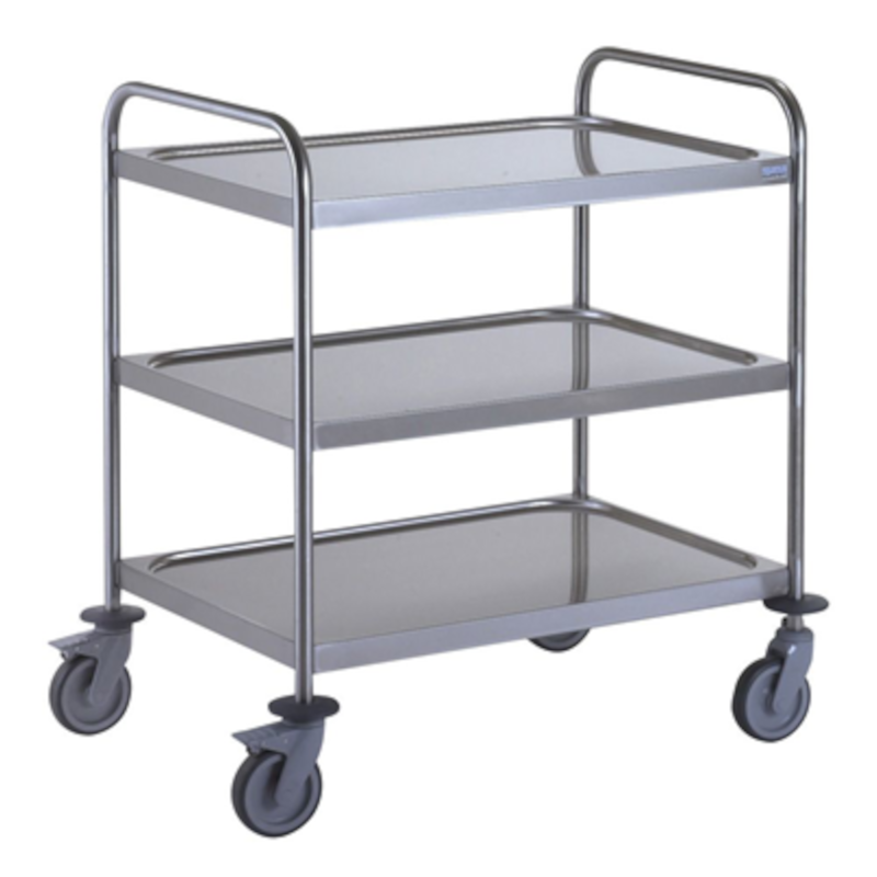 Chariot porte poubelle en inox, Chariots inox