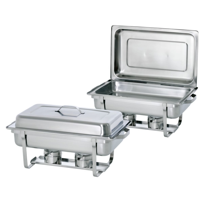 chafing dish GN1/2 avec chauffage en gel combustible