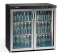 Arrière bar inox 2 portes battantes vitrées, 250L modèle bas - Gamko