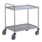 Chariot de service inox 1 arceau 800x530 mm