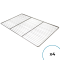 Lot de 4 - Grilles Inox  GN1/1 mm - 20 Fils Ø 2 mm, 2 traverses Ø 5 mm
