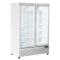 Armoire réfrigérée négative blanche, 2 portes vitrées - 1080 L