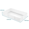 Pack de 5 Bacs à Pâtons Blanc 530x325x90 mm - GN1/1