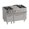 Fourneau gaz 4 feux (5x6kW) +  1/3 PCF sur four gaz GN2/1 (7kW)