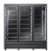 Armoire réfrigérée négative noire, 3 portes vitrées - 1450 L
