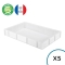 Pack 5 Bacs à Pâton Blanc 600x400 mm - 15L