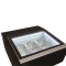 Vitrine à Glace de Comptoir Noir - 78L