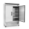 Armoire positive 2 portes en inox, groupe en bas  - 1300L