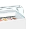 Congélateur de Crème Glacée Vitrine Plate, 7 Bacs