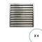 Pack de 4 Filtres Chocs 445 x 445 mm