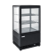 Mini vitrine réfrigérée noire - 58 L