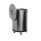 Poubelle Inox 90 L -  4 roulettes pivotantes
