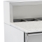 Saladette GN1/1 Top Granit 2 portes