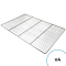 Lot de 4 - Grilles Inox  600 x 400 mm - 29 Fils Ø 2 mm, 3 Traverses Ø 5 mm