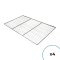 Lot de 4 - Grilles Inox GN1/1 - 20 Fils Ø 2,4 mm, 2 Traverses Ø 5 mm