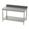 Table Inox Adossée  - Étagère Basse L 1600 x P 600 mm