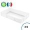 Pack de 5 Bacs à Pâtons Blanc 530x325x90 mm - GN1/1