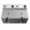 Friteuse électrique double à poser, 2x11 L - 400V/3N