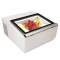Vitrine à Glace de Comptoir Blanche - 78L