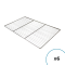 Lot de 6 - Grilles Inox GN1/1 - 20 Fils Ø 2,4 mm, 2 Traverses Ø 5 mm