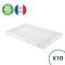 Pack 10 Bacs à Pâtons Blanc 600x400 mm - 9L