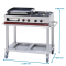 Plancha gaz fonte et 2 Feux - L 1200 mm